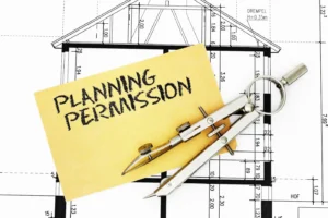 Planning permission stock image